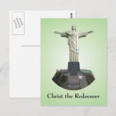 Postkarte: Christ der Erlöser Statue Postkarte (Vorne/Hinten)