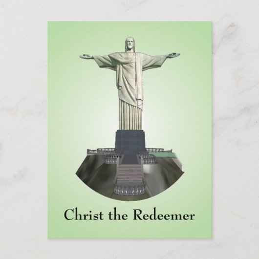 Postkarte: Christ der Erlöser Statue Postkarte (Vorderseite)
