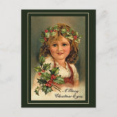 Postkarte "Christmas Girl" (Vorderseite)