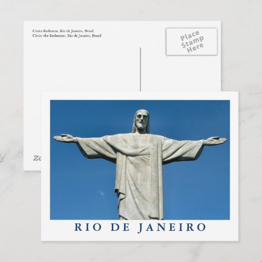 Postkarte "Christus der Erlöser" (Vorne/Hinten)