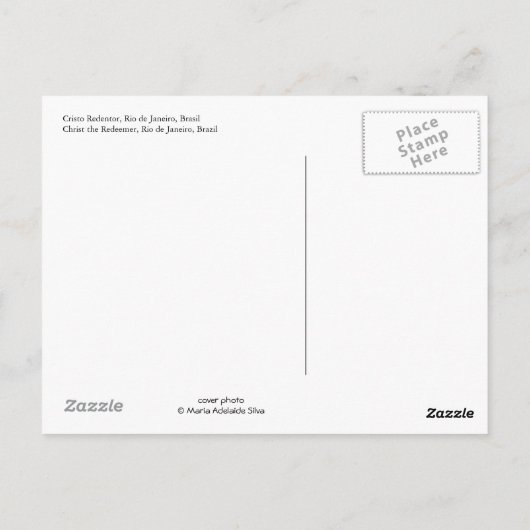 Postkarte "Christus der Erlöser" (Rückseite)