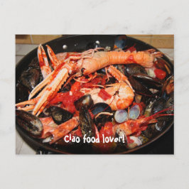 Postkarte: Ciao Food-Liebhaber! Postkarte