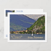 Postkarte, "CIAO!" VON VARENNA/ITALIEN-SEE-DISTRI Postkarte (Vorne/Hinten)