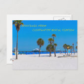 Postkarte Clearwater Strand Florida (Vorne/Hinten)