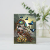 Postkarte "Clockwork Dragonling" (Stehend Vorderseite)