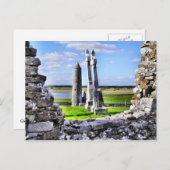 Postkarte Clonmacnoise (Vorne/Hinten)