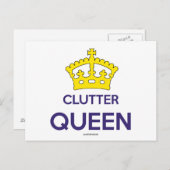 Postkarte "Clutter Queen" (Vorne/Hinten)