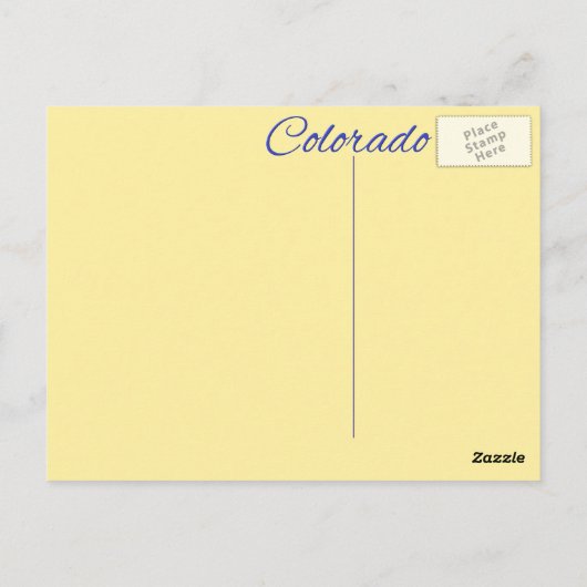 Postkarte - COLORADO (Rückseite)