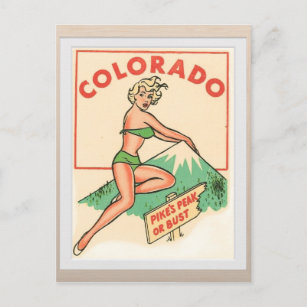 Postkarte Colorado Vintage