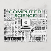 Postkarte "Computerwissenschaft" (Vorderseite)
