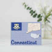 Postkarte "Connecticut" (Stehend Vorderseite)