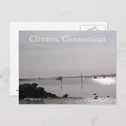 Postkarte Connecticut (Vorne/Hinten)