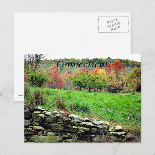 Postkarte Connecticut (Vorne/Hinten)