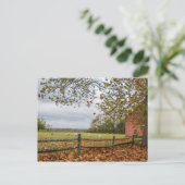 Postkarte "Connecticut Fall Farm" (Stehend Vorderseite)