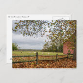 Postkarte "Connecticut Fall Farm" (Vorne/Hinten)