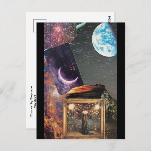 Postkarte "Cosmos" (Vorne/Hinten)