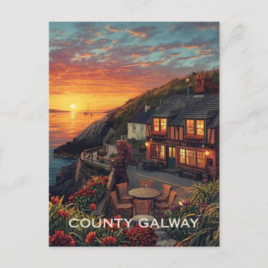 Postkarte County Galway (Vorderseite)