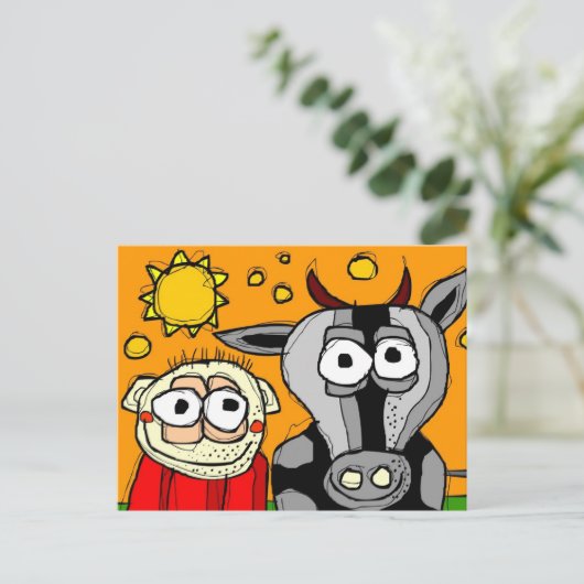 Postkarte "Cowboy" (Stehend Vorderseite)