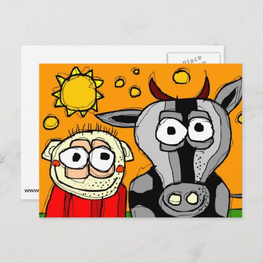 Postkarte "Cowboy" (Vorne/Hinten)