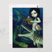 Postkarte "Cretaceous Mermaid" (Vorne/Hinten)