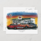 Postkarte - Cruis'in Camaros (Vorne/Hinten)