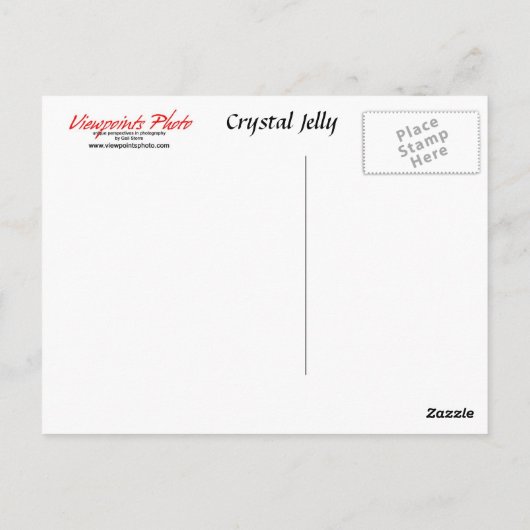 Postkarte: Crystal Jelly Postkarte (Rückseite)