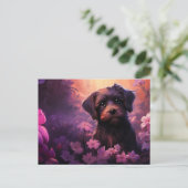 Postkarte Cute Pup (Stehend Vorderseite)