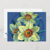 Postkarte "Daffodils - die Freuden des Frühlings" (Vorne/Hinten)