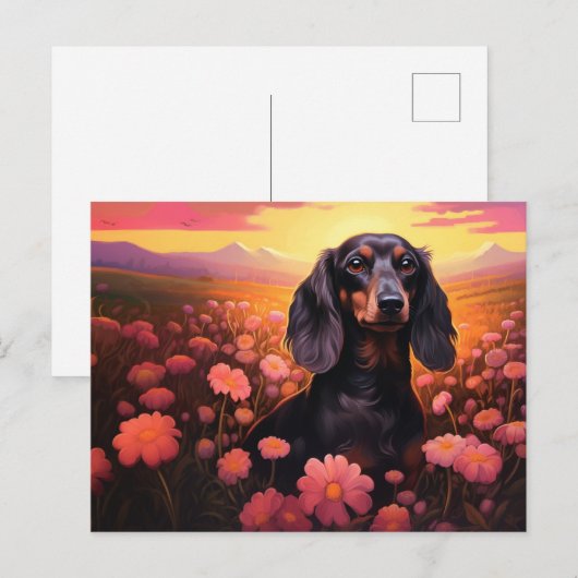 Postkarte Daisy's Radiance: (Vorne/Hinten)