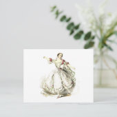 Postkarte - Dance Lady in Rose (Stehend Vorderseite)