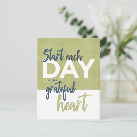 Postkarte "Dankbares Herz" (Stehend Vorderseite)