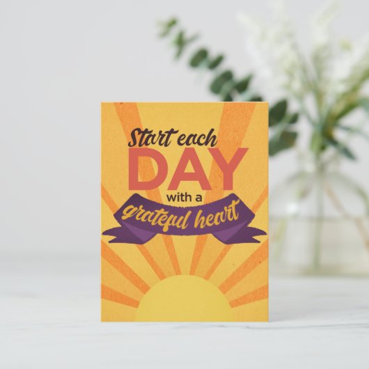 Postkarte "Dankbares Herz" (Stehend Vorderseite)