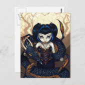 Postkarte "Dark Dragon" (Vorne/Hinten)