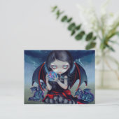 Postkarte "Dark Dragonling" (Stehend Vorderseite)