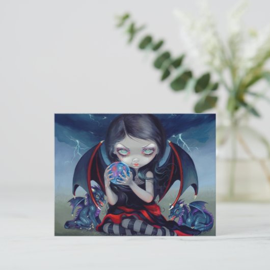 Postkarte "Dark Dragonling" (Stehend Vorderseite)