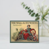 Postkarte: Das Auto der Wand Postkarte (Stehend Vorderseite)