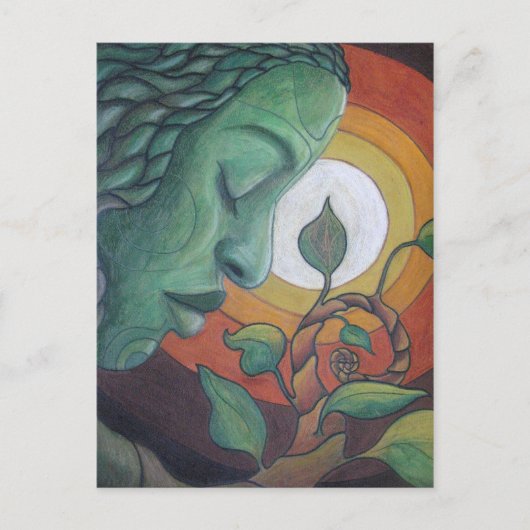 Postkarte: "Das Erwachen" Postkarte (Vorderseite)