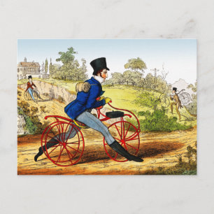 Postkarte: Das Hobby Pferd: Fahrradprototyp Postkarte