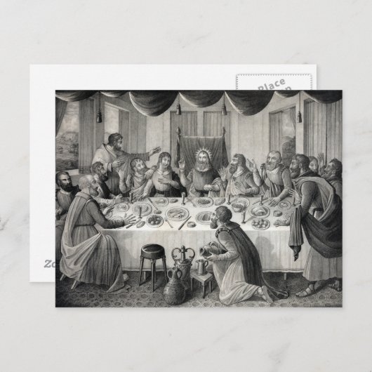Postkarte "Das letzte Abendessen" (Vorne/Hinten)