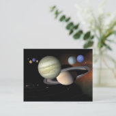 Postkarte "Das Sonnensystem" (Stehend Vorderseite)