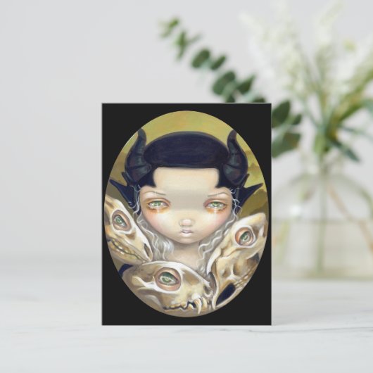 Postkarte "Delikate Knochen" (Stehend Vorderseite)