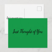 Postkarte - Denken: Lasst uns bald eine Verbindung (Vorne/Hinten)