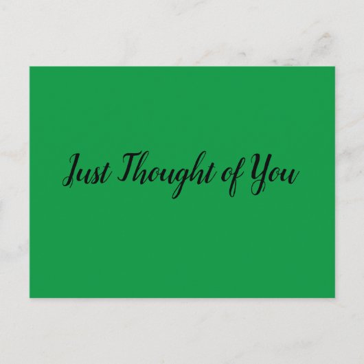 Postkarte - Denken: Lasst uns bald eine Verbindung (Vorderseite)