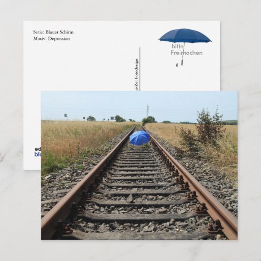 Postkarte - Depression (Vorne/Hinten)