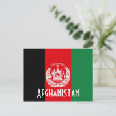 Postkarte der Afghanistan-Flagge (Stehend Vorderseite)