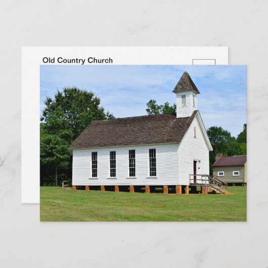 Postkarte der alten Landeskirche (Vorne/Hinten)