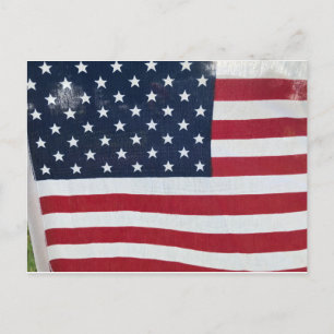Postkarte der amerikanischen Flagge