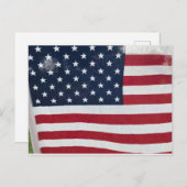 Postkarte der amerikanischen Flagge (Vorne/Hinten)
