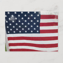 Postkarte der amerikanischen Flagge