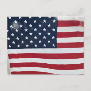 Postkarte der amerikanischen Flagge